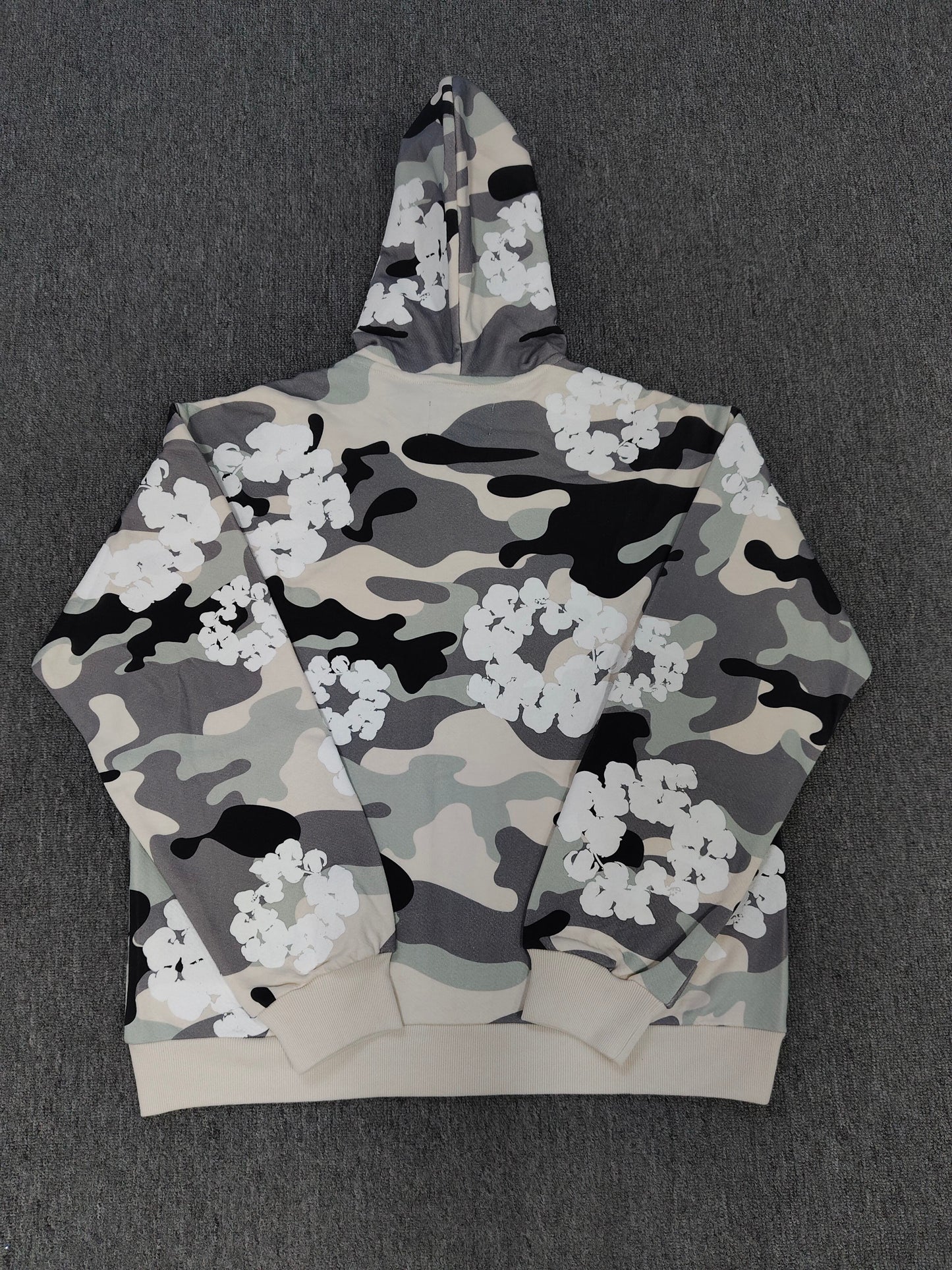 Grey Camo Denim💧 Hoodie