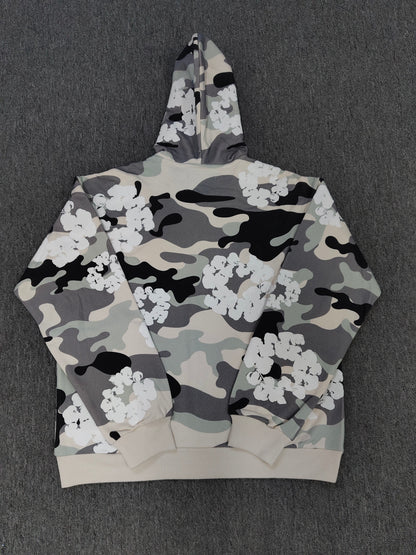 Grey Camo Denim💧 Hoodie